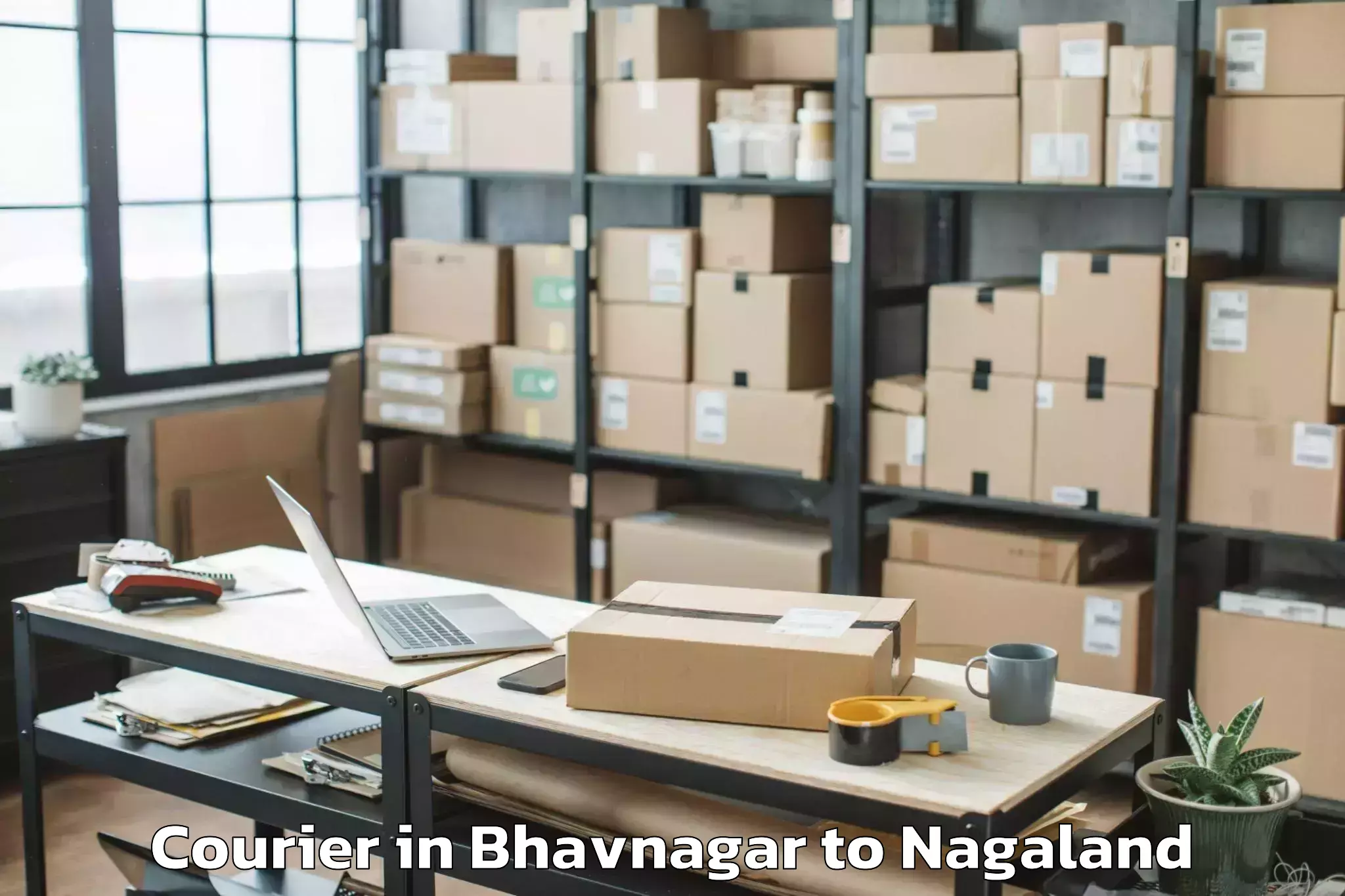 Reliable Bhavnagar to Noksen Courier